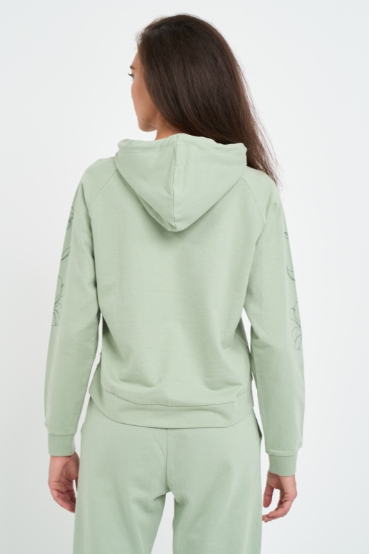 Lee Cooper - Hanorac dama cu imprimeu floral si logo - Img 6