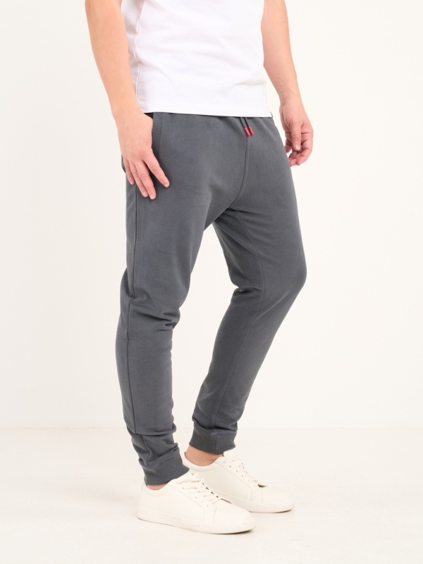 Lee Cooper - Pantaloni lungi barbat sport de culoare uniforma - Img 6