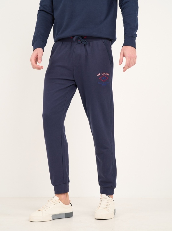 Lee Cooper - Pantaloni sport barbat cu logo si buzunare - Img 5