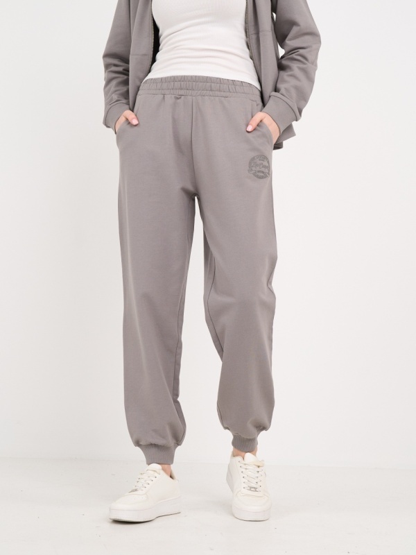 Lee Cooper - Pantaloni sport dama cu buzunare si logo aplicat - Img 7