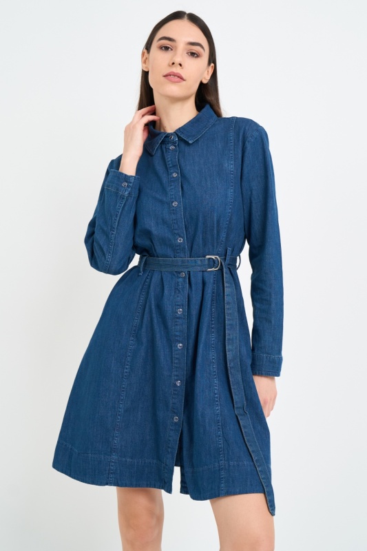 Lee Cooper - Rochie dama din denim cu buzunare - Img 2