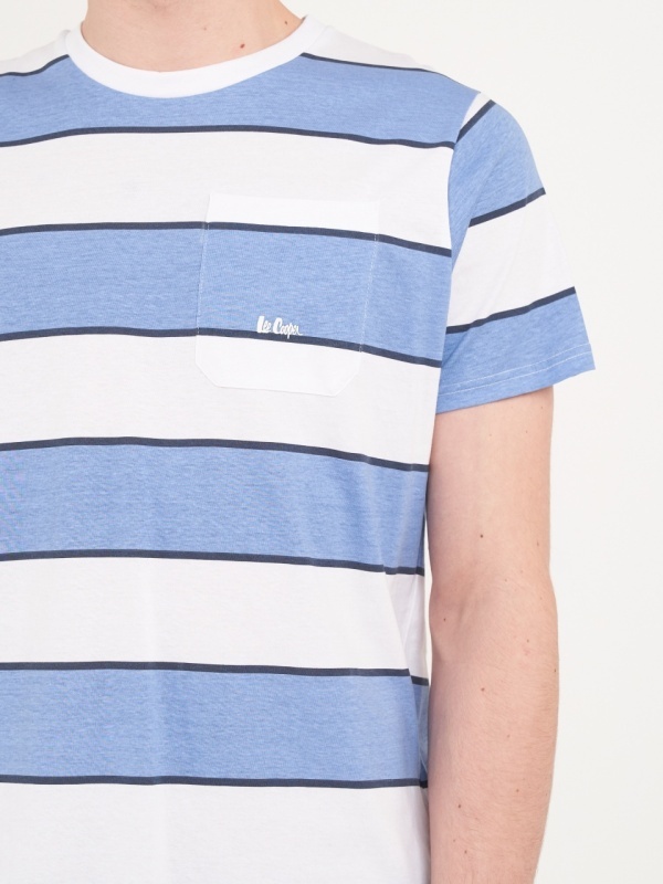 Lee Cooper - Tricou barbat cu buzunar si logo - Img 3