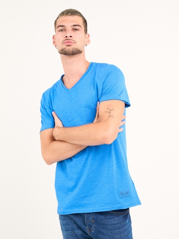 Lee Cooper - Tricou barbat cu maneca scurta de culoare uniforma - Img 7