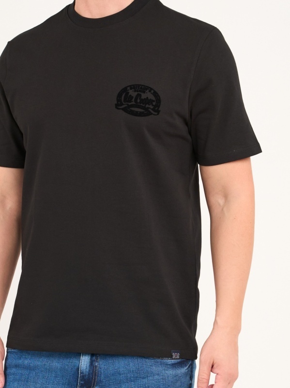 Lee Cooper - Tricou barbat cu maneca scurta si detalii logo - Img 2