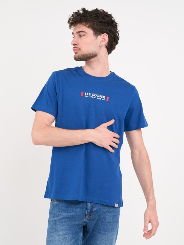 Lee Cooper - Tricou barbat cu maneca scurta si detalii logo - Img 2
