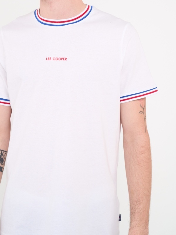Lee Cooper - Tricou barbat cu maneca scurta si detalii logo - Img 2