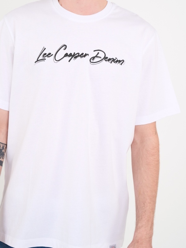 Lee Cooper - Tricou barbat cu maneca scurta si imprimeu text - Img 4