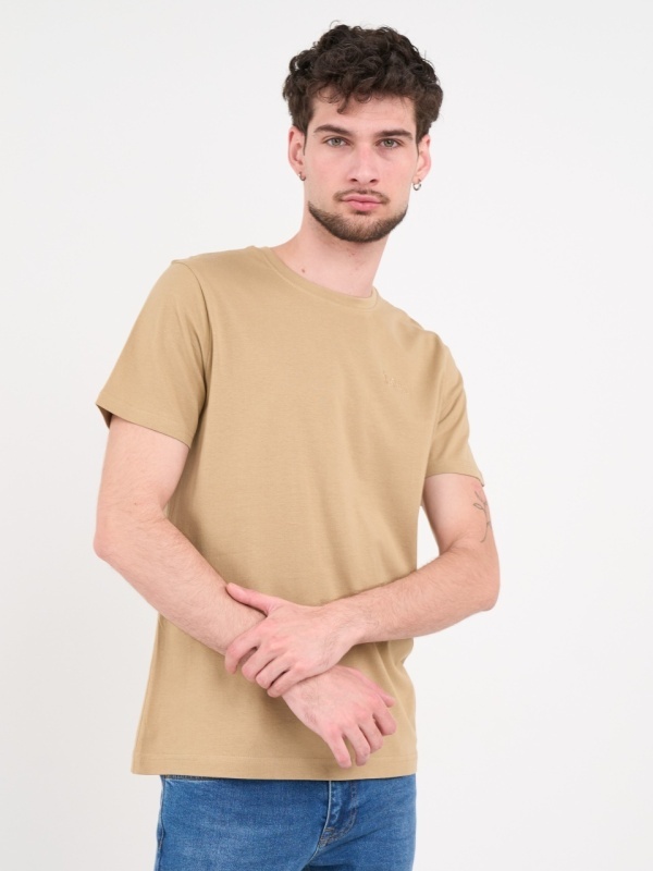 Lee Cooper - Tricou barbat de culoare uniforma cu detalii logo - Img 7