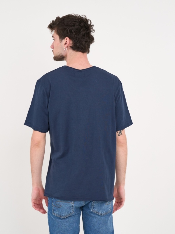Lee Cooper - Tricou barbat de culoare uniforma cu detalii - Img 2