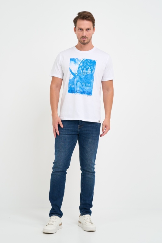 Lee Cooper - Tricou barbat maneca scurta cu detalii grafice - Img 7