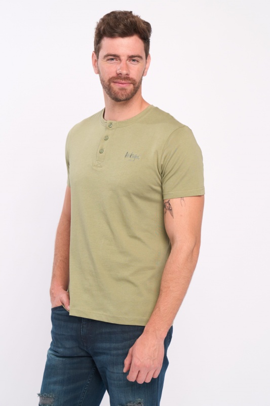 Lee Cooper - Tricou barbat uni cu logo aplicat - Img 5