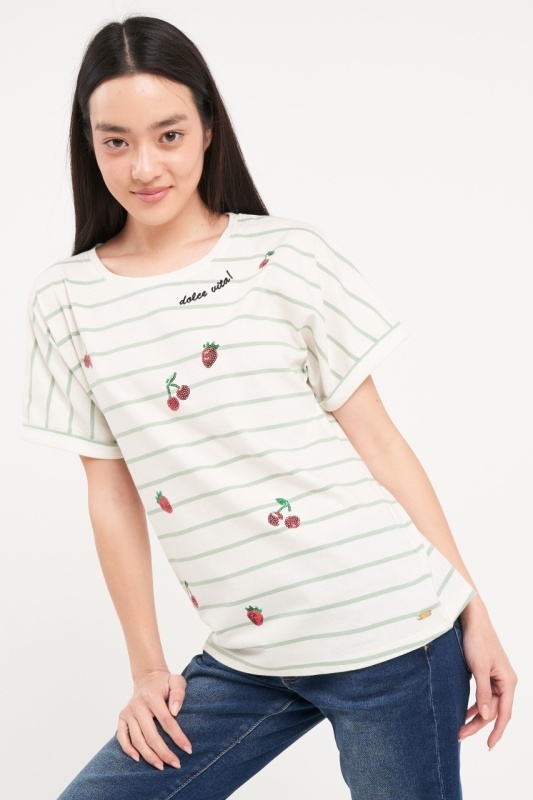 Lee Cooper - Tricou dama cu maneca scurta si detalii - Img 6
