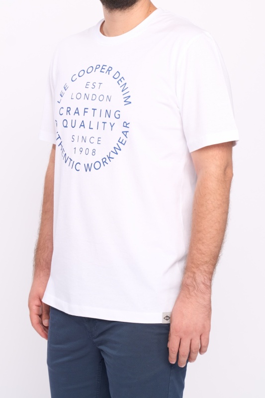 Lee Cooper - Tricou maneca scurta barbat cu detalii text logo - Img 2