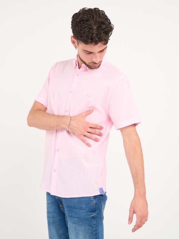 Timeout - Camasa barbat cu maneca scurta de culoare uniforma - Img 3