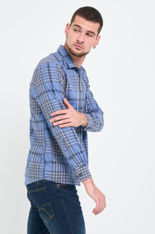 Timeout - Camasa barbat regular cu model in dungi - Img 6