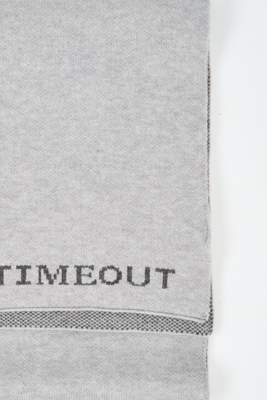 Timeout - Fular barbat cu imprimeu logo - Img 2