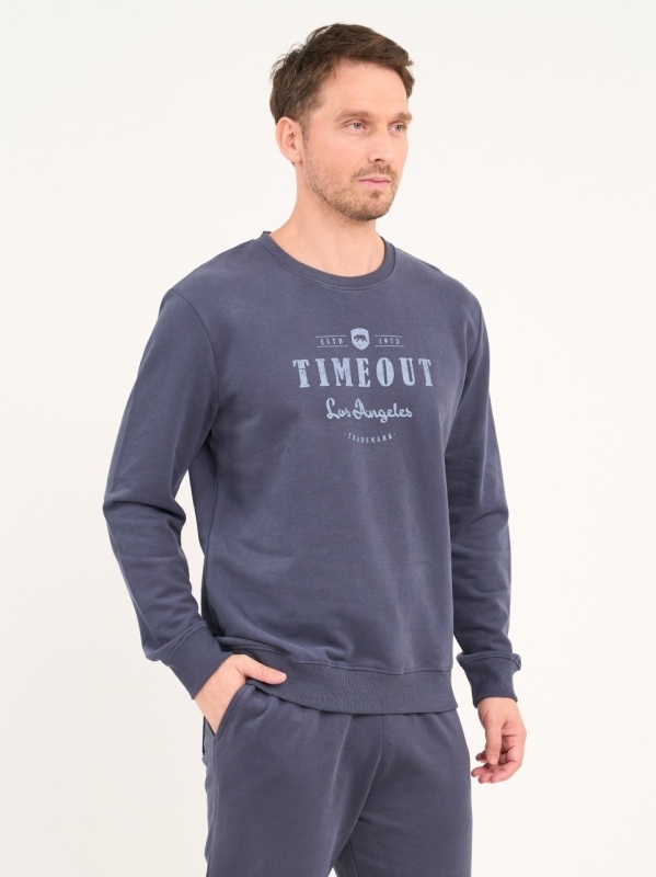 Timeout - Hanorac barbat cu imprimeu logo - Img 5