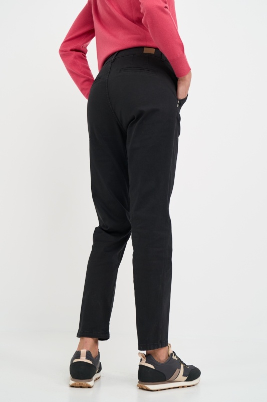 Timeout - Pantaloni dama de culoare inchisa cu buzunare oblice - Img 2