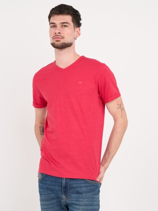 Timeout - Tricou barbat cu maneca scurta de culoare uniforma - Img 6