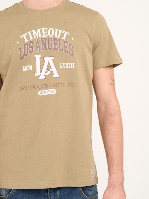 Timeout - Tricou barbat cu maneca scurta si detalii logo - Img 3