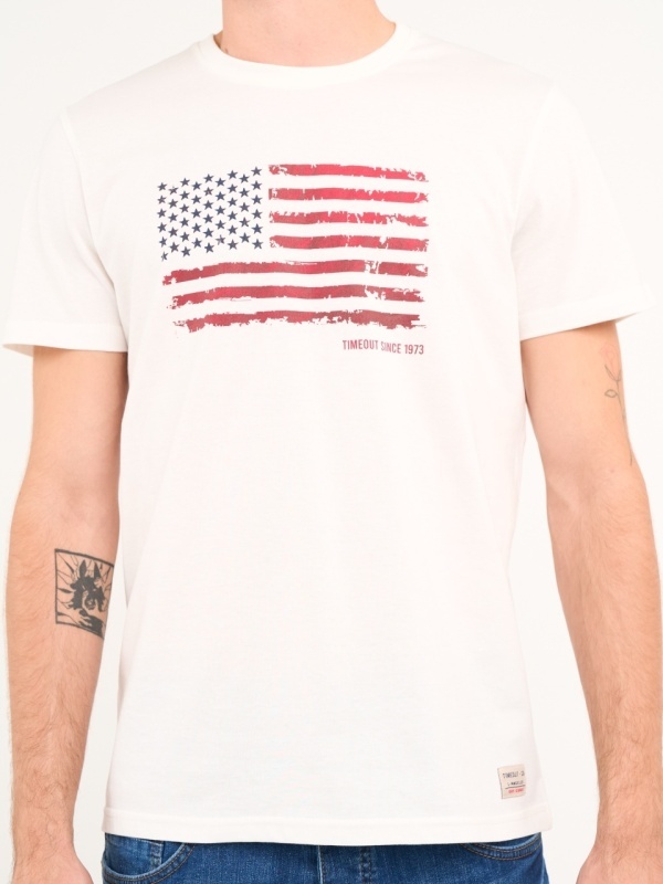 Timeout - Tricou barbat cu maneca scurta si imprimeu - Img 4