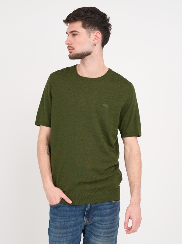 Timeout - Tricou barbat de culoare uniforma si detalii - Img 6