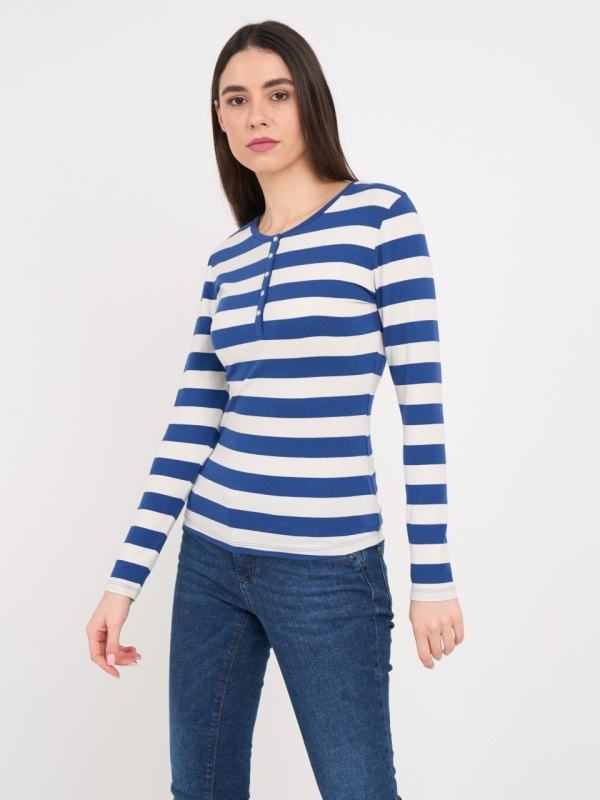 Timeout - Tricou dama cu maneca lunga si dungi - Img 6