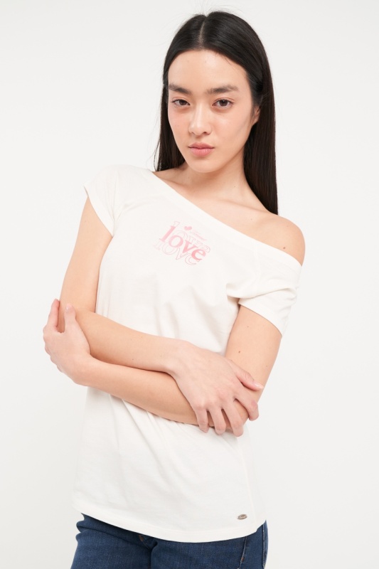 Timeout - Tricou dama cu maneca scurta de culoare uniforma - Img 2