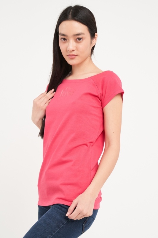 Timeout - Tricou dama cu maneca scurta de culoare uniforma - Img 6