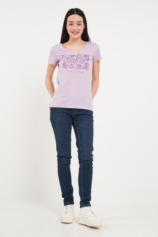 Timeout - Tricou dama cu maneca scurta si imprimeu grafic - Img 8