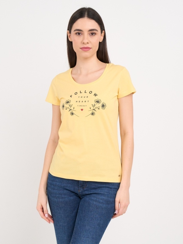 Timeout - Tricou dama cu maneca scurta si imprimeu text - Img 8