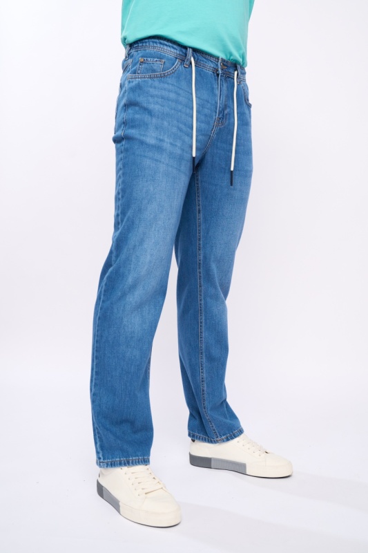 Kenvelo - Blugi barbat jogger cu aspect usor decolorat - Img 5