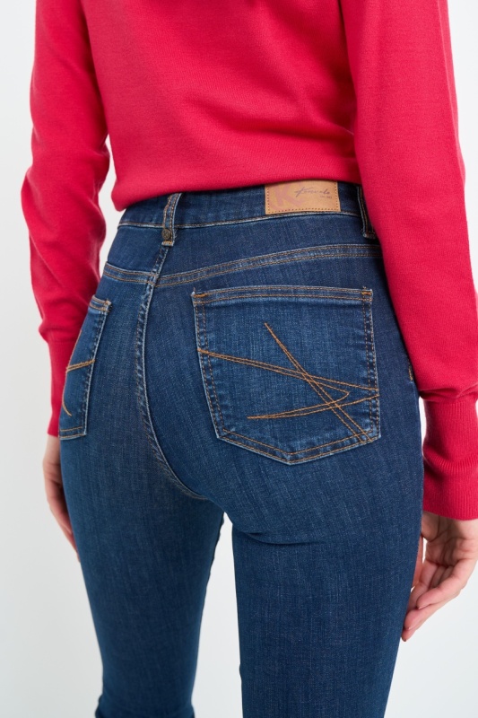 Kenvelo - Blugi dama bootcut cu aspect usor decolorat - Img 3