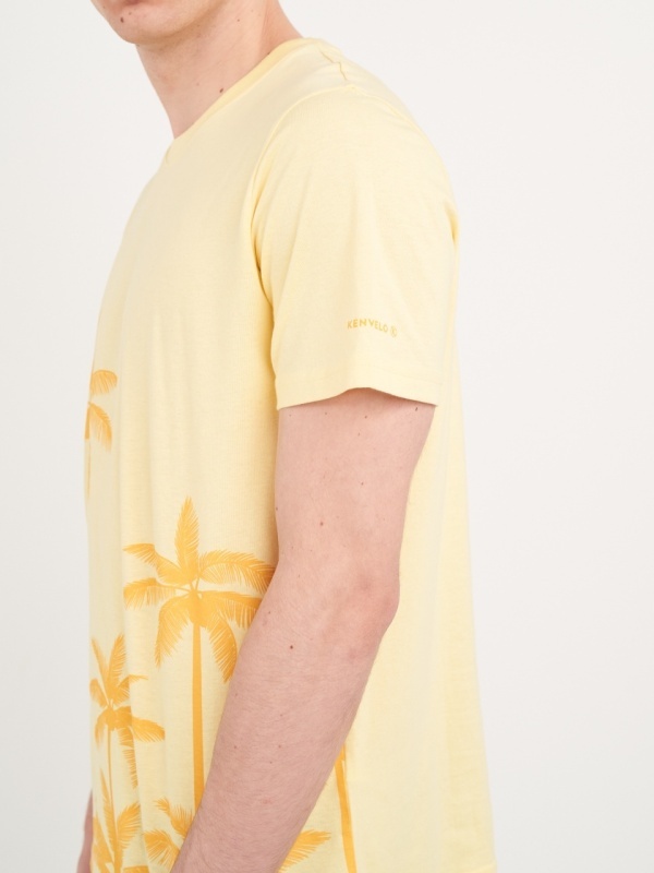 Kenvelo - Tricou barbat cu maneca scurta si imprimeu grafic - Img 4