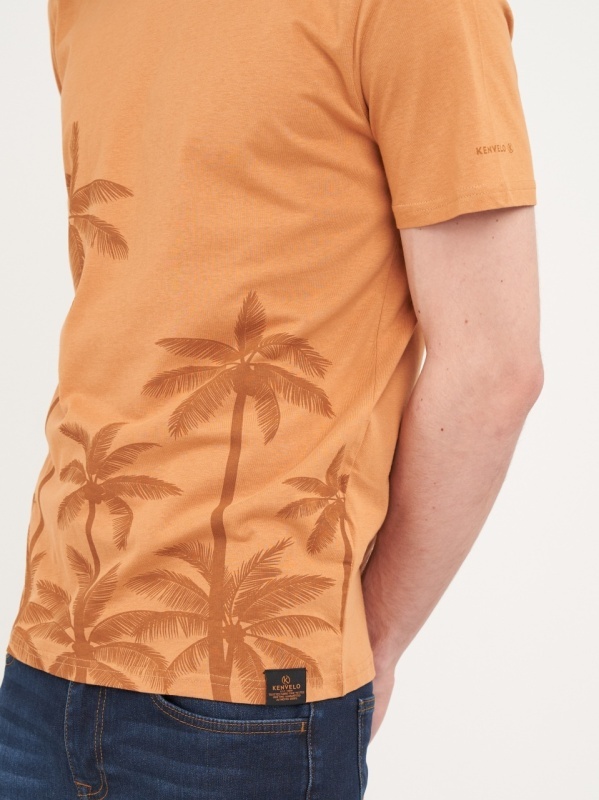 Kenvelo - Tricou barbat cu maneca scurta si imprimeu grafic - Img 2
