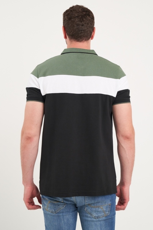 Kenvelo - Tricou barbat polo multicolor - Img 3