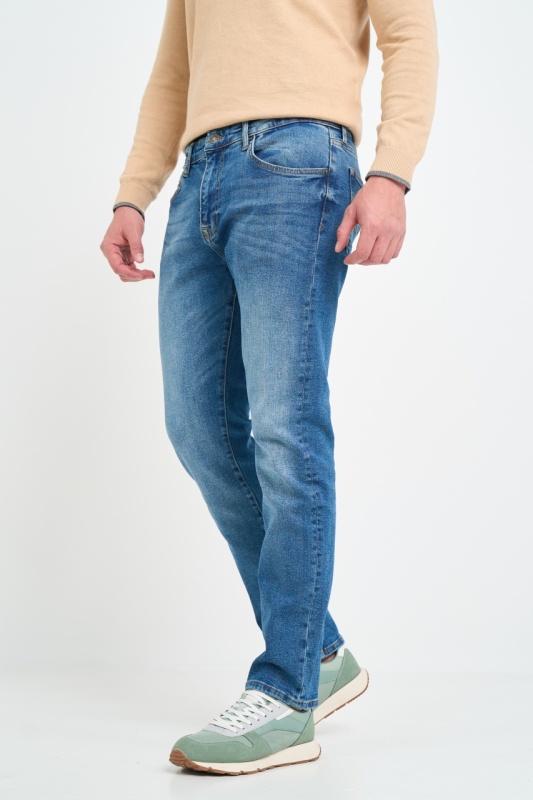 Lee Cooper - Blugi barbat high rise straight cu aspect decolorat - Img 7