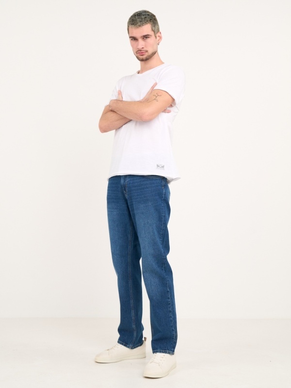 Lee Cooper - Blugi barbat regular cu aspect usor decolorat - Img 7
