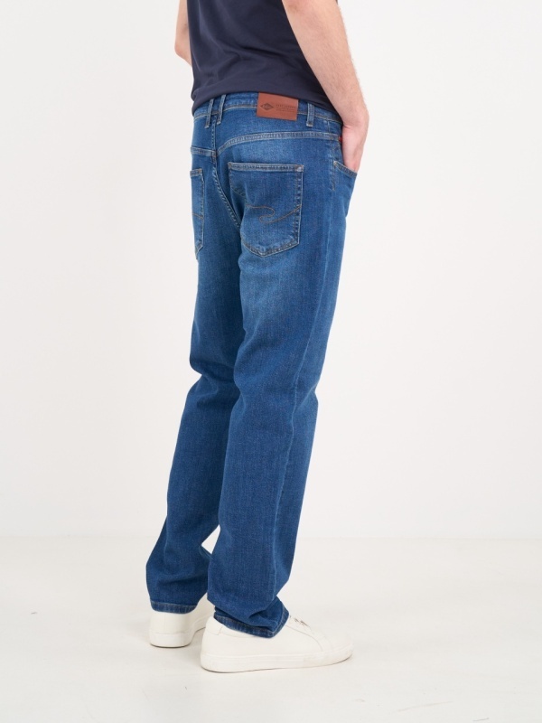 Lee Cooper - Blugi barbat regular cu aspect usor decolorat - Img 3