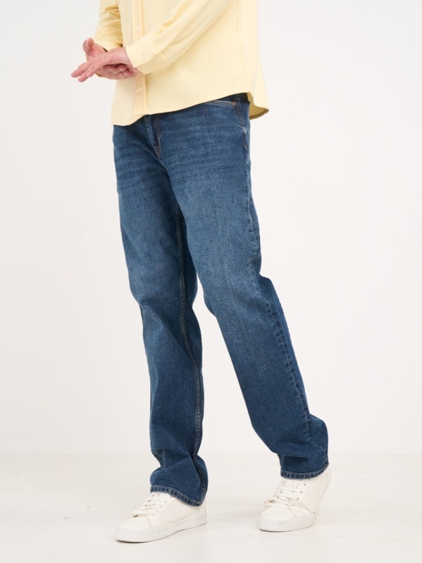 Lee Cooper - Blugi barbat regular cu aspect usor decolorat - Img 6