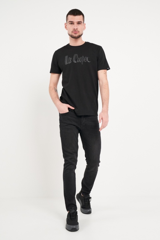 Lee Cooper - Blugi barbat skinny de culoare inchisa - Img 2