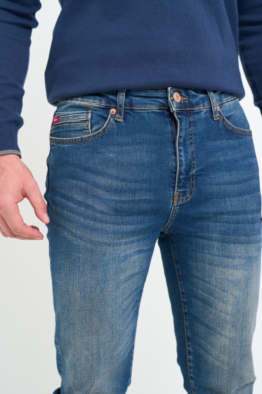 Lee Cooper - Blugi barbat slim cu aspect decolorat - Img 5