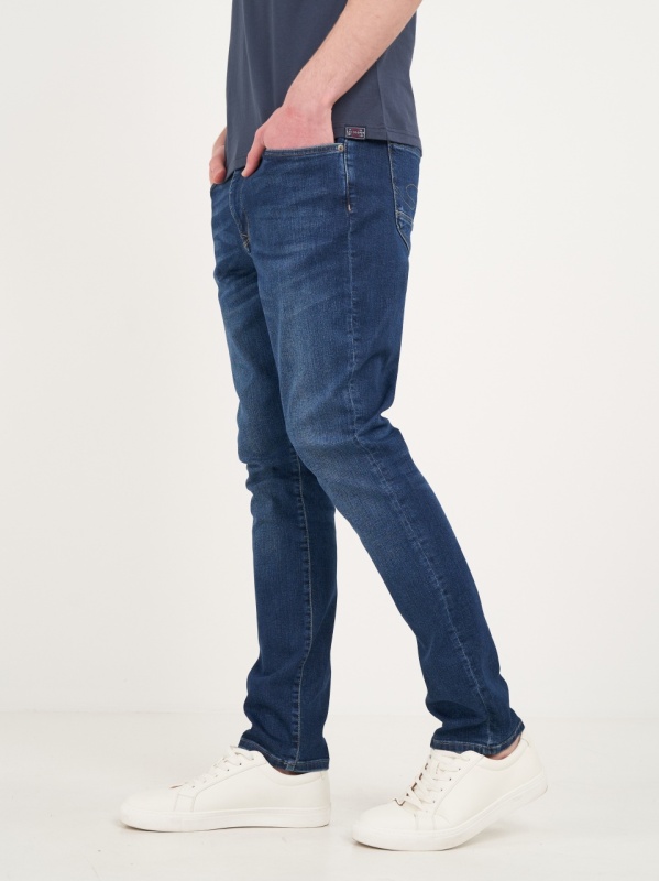 Lee Cooper - Blugi barbat slim cu aspect usor decolorat - Img 8
