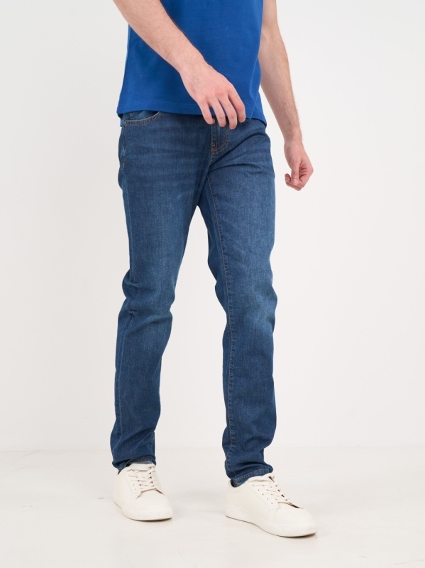 Lee Cooper - Blugi barbat slim cu aspect usor decolorat - Img 9