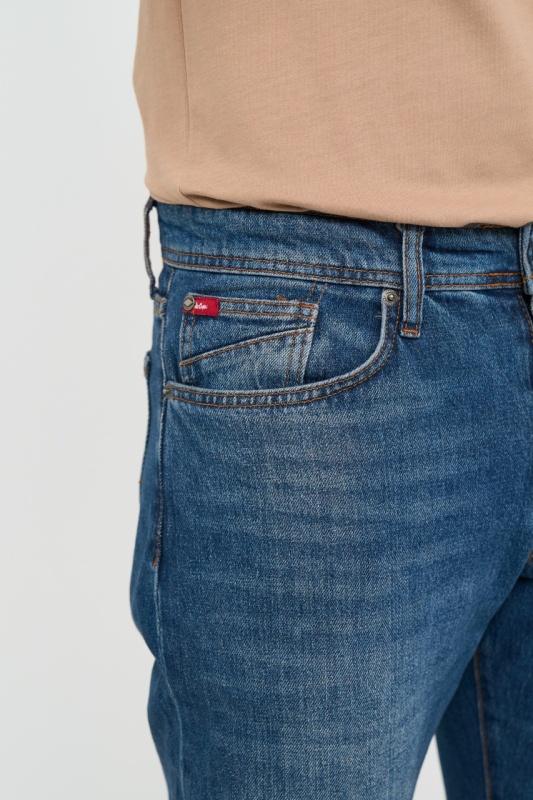 Lee Cooper - Blugi barbat straight aspect usor decolorat - Img 5