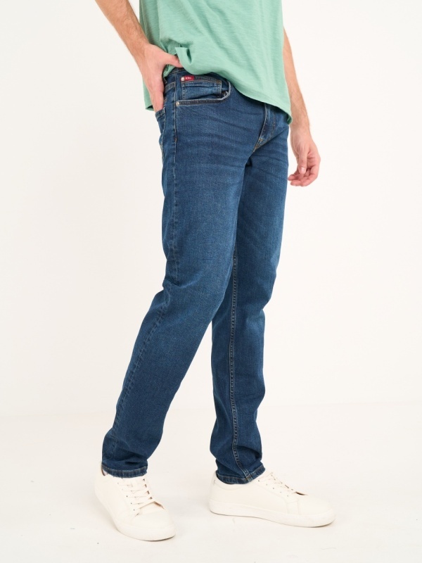 Lee Cooper - Blugi barbat straight de culoare inchisa - Img 2