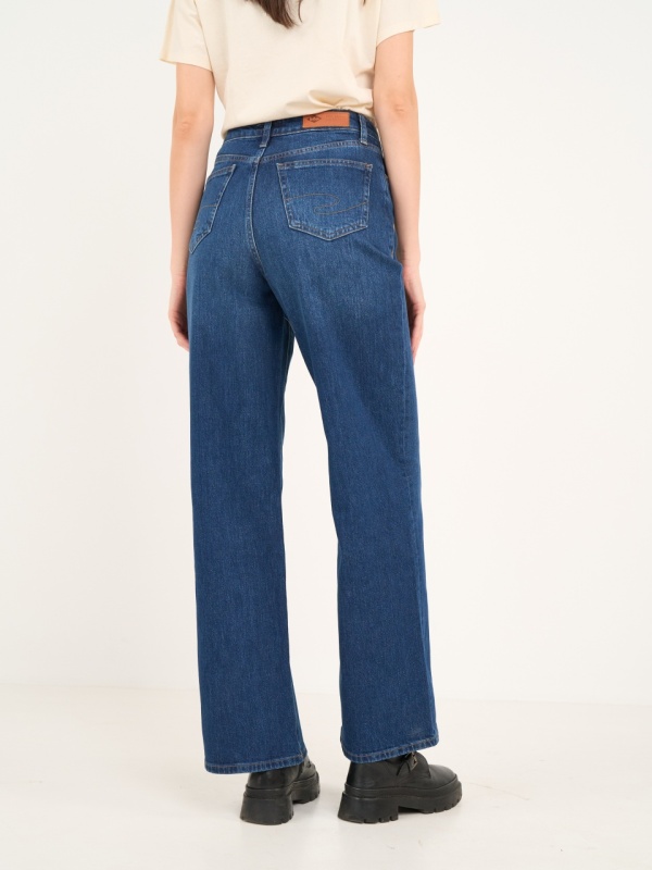 Lee Cooper - Blugi dama wide cu aspect usor decolorat - Img 3