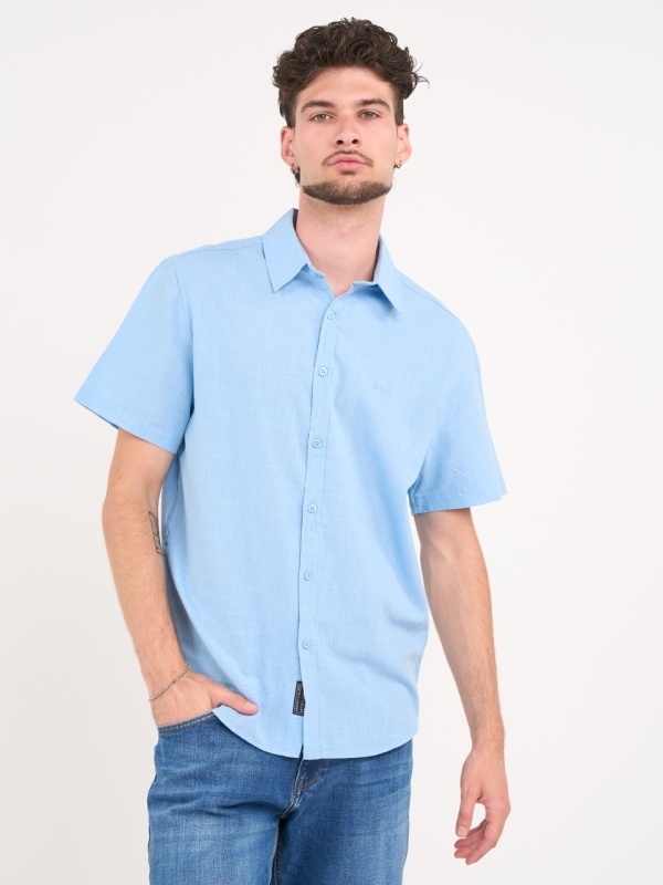 Lee Cooper - Camasa barbat cu maneca scurta regular de culoare uniforma - Img 4