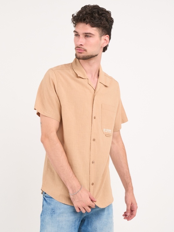 Lee Cooper - Camasa barbat cu maneca scurta si detalii logo - Img 7