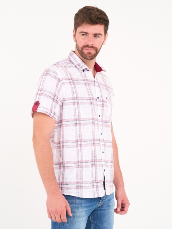 Lee Cooper - Camasa barbat maneca scurta cu model in carouri - Img 2